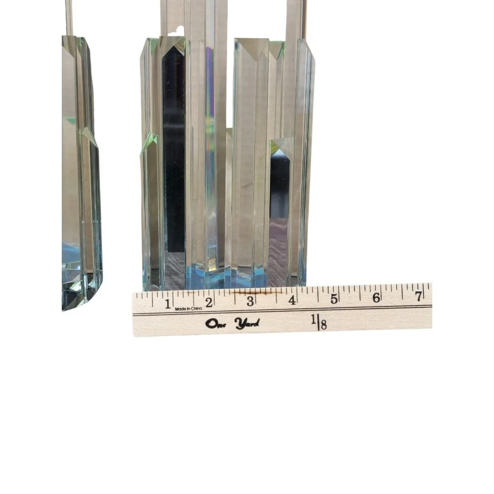 Crystal Prism Candle Holder Set of 2 - Picture 4 of 9